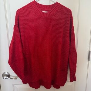American Eagle Outfitters Vibrant Red Sweater